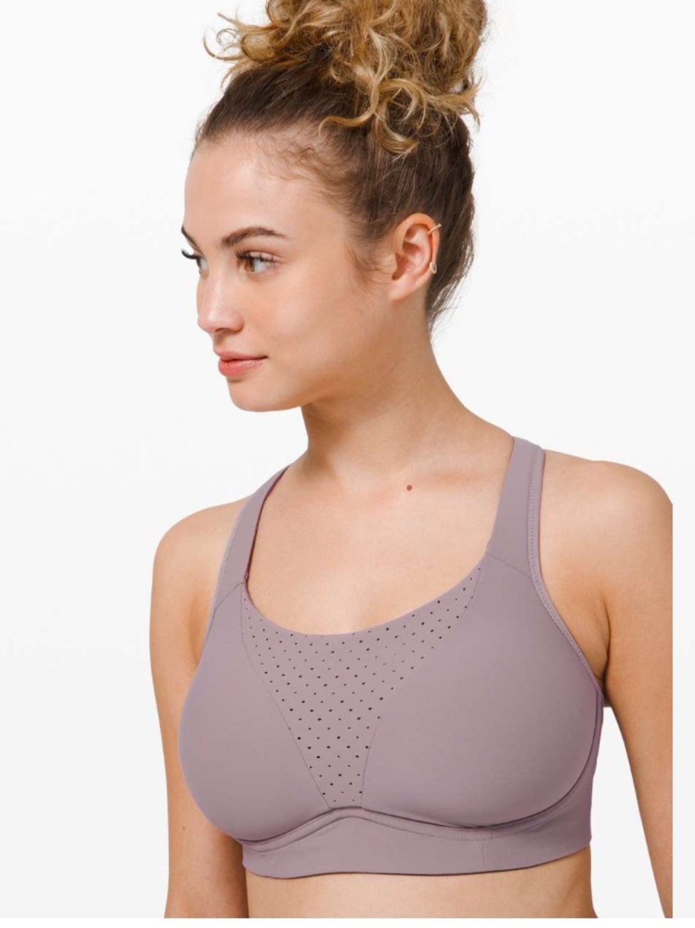 Lululemon Run Times Bra *High Support, B–E Cups in Lunar Rock